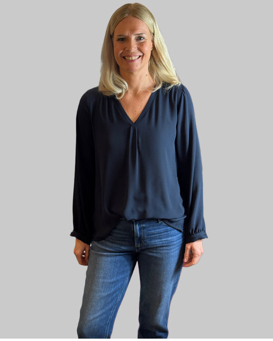 La Camicia Bluse Viskose navy