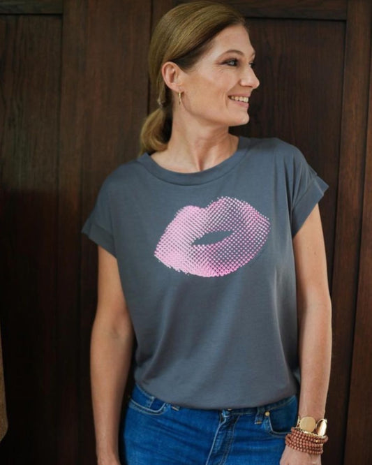 RAILIN T-Shirt Art Editon Jürgen Katzenberger Pink Kiss