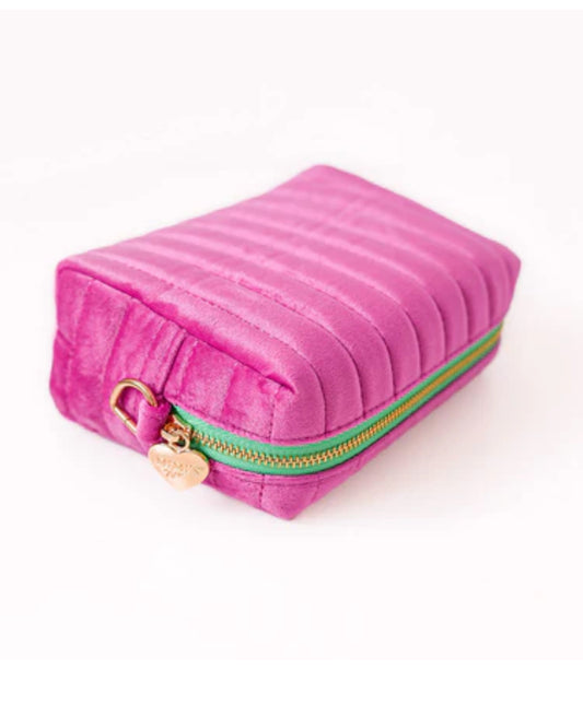 MIMI‘S glow Samt Tasche LOLA magenta