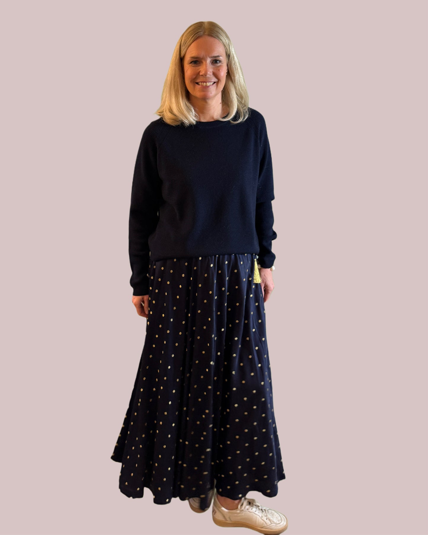 nimo with love Vanilla Skirt lurex dots