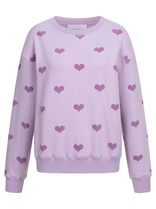 another brand Sweatshirt Flockenherz violett